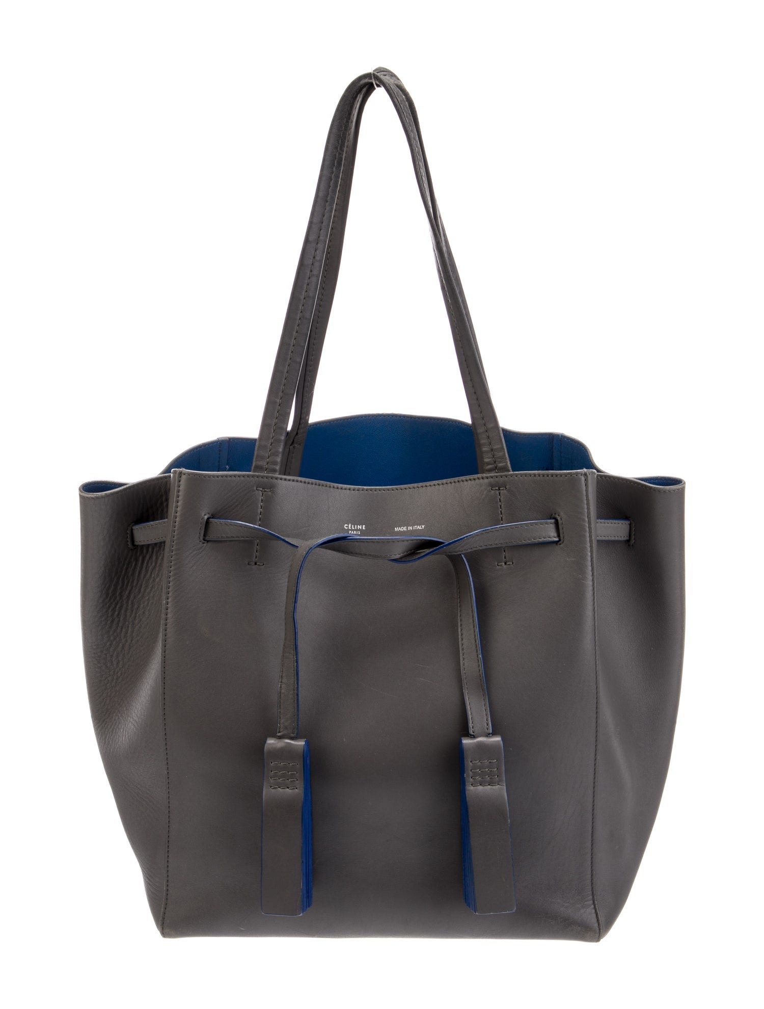 Celine Leather Cabas Phantom w/Belt Small