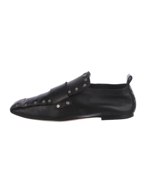 Celine Leather Studded Accents Loafers
