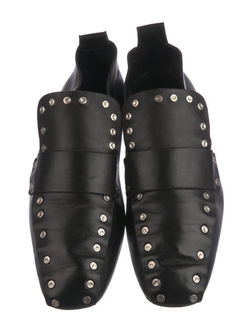 Celine Leather Studded Accents Loafers