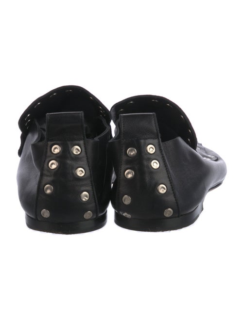 Celine Leather Studded Accents Loafers