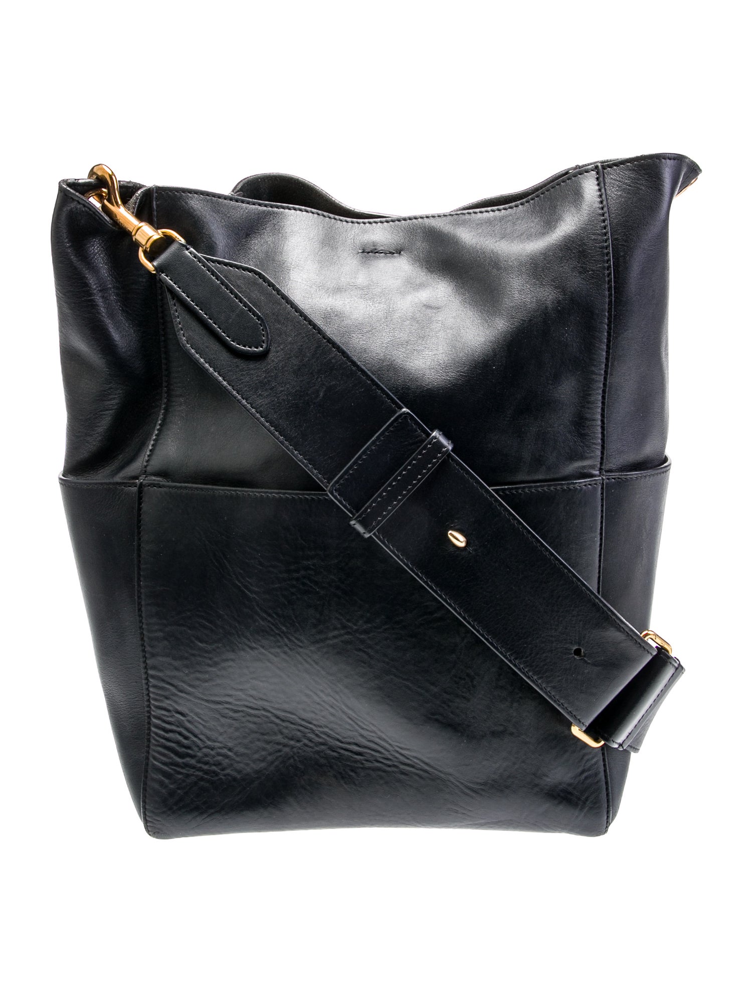 Celine Leather Seau Sangle Medium