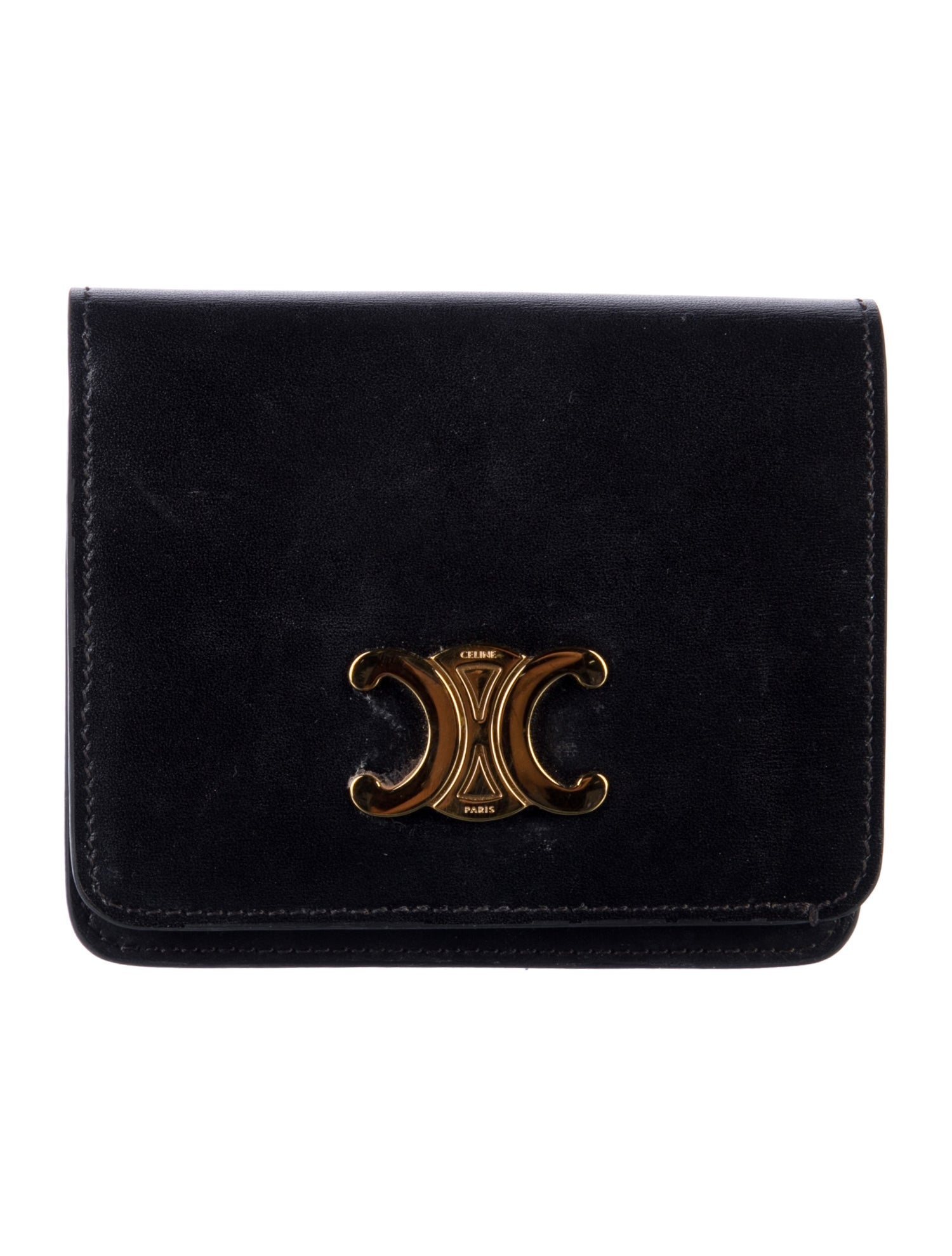 Celine Triomphe Leather Wallet