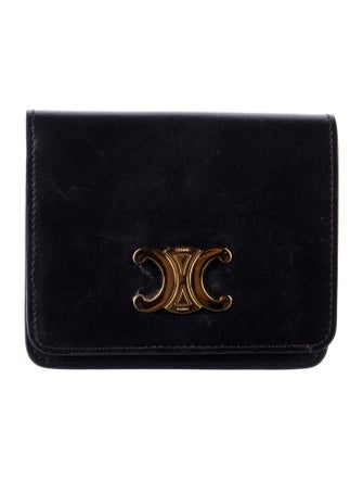 Celine Triomphe Leather Wallet
