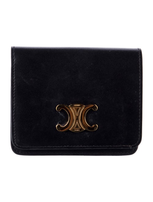 Celine Triomphe Leather Wallet