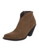 Celine Suede Studded Accents Western Boots