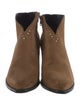 Celine Suede Studded Accents Western Boots