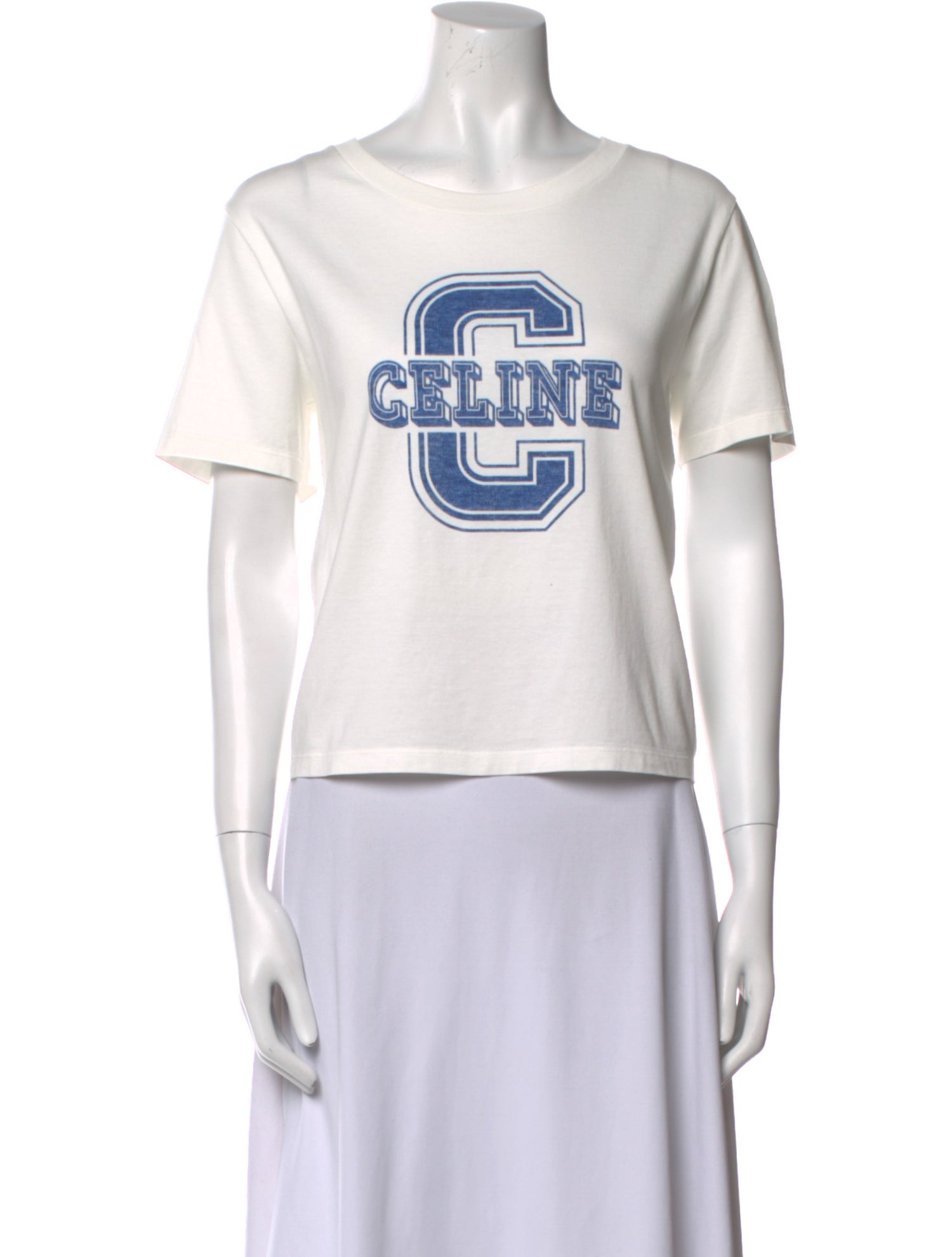 Celine Graphic Print Crew Neck T-Shirt