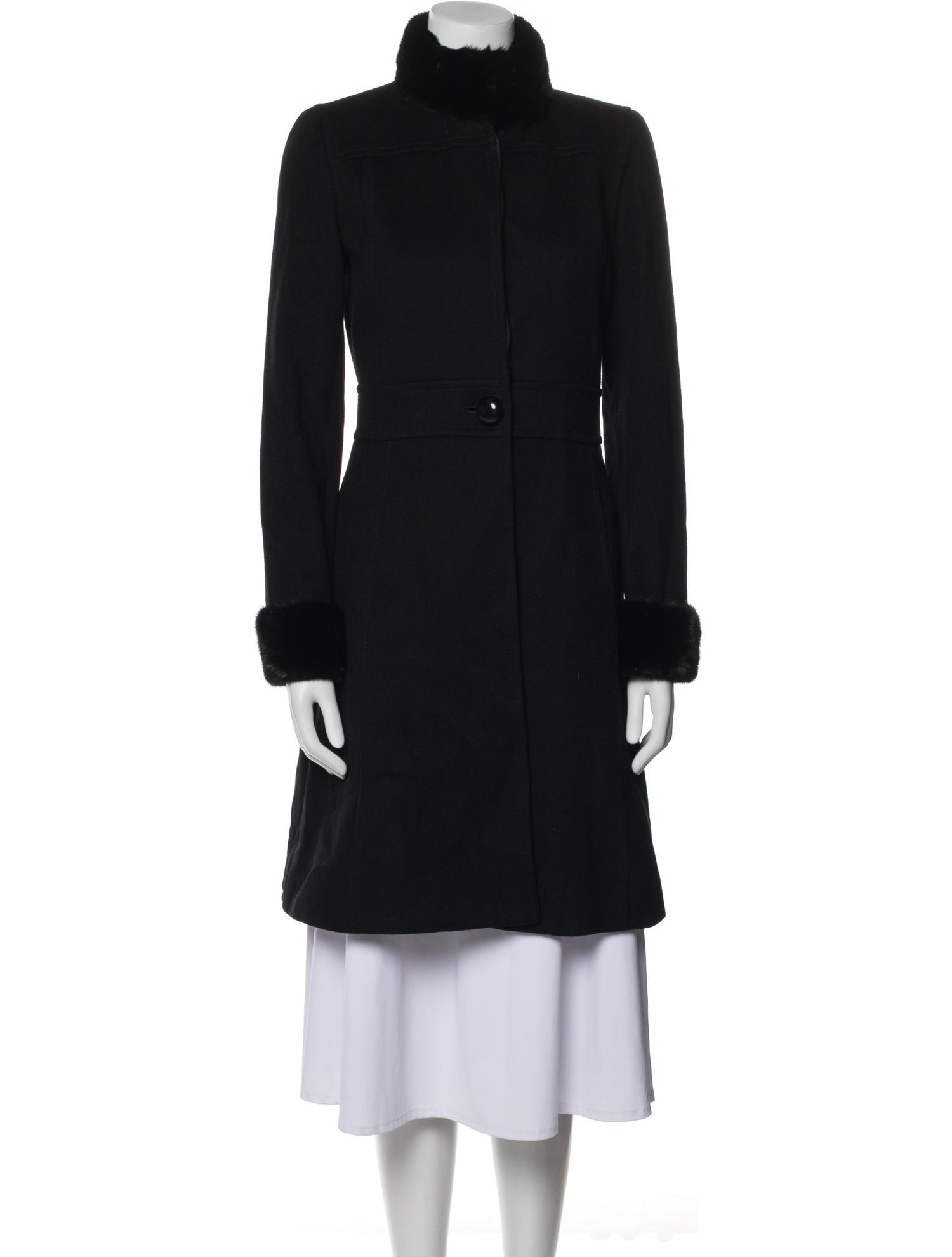 Celine Vintage Late 1990's - Early 2000's Faux Fur Coat