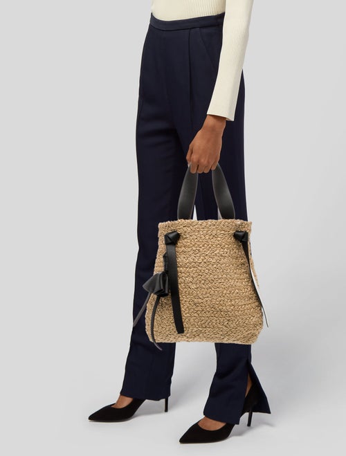 Celine Straw Shoulder Bag