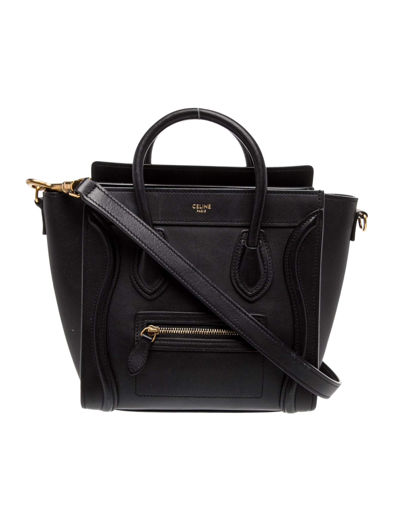 Celine Leather Luggage Nano