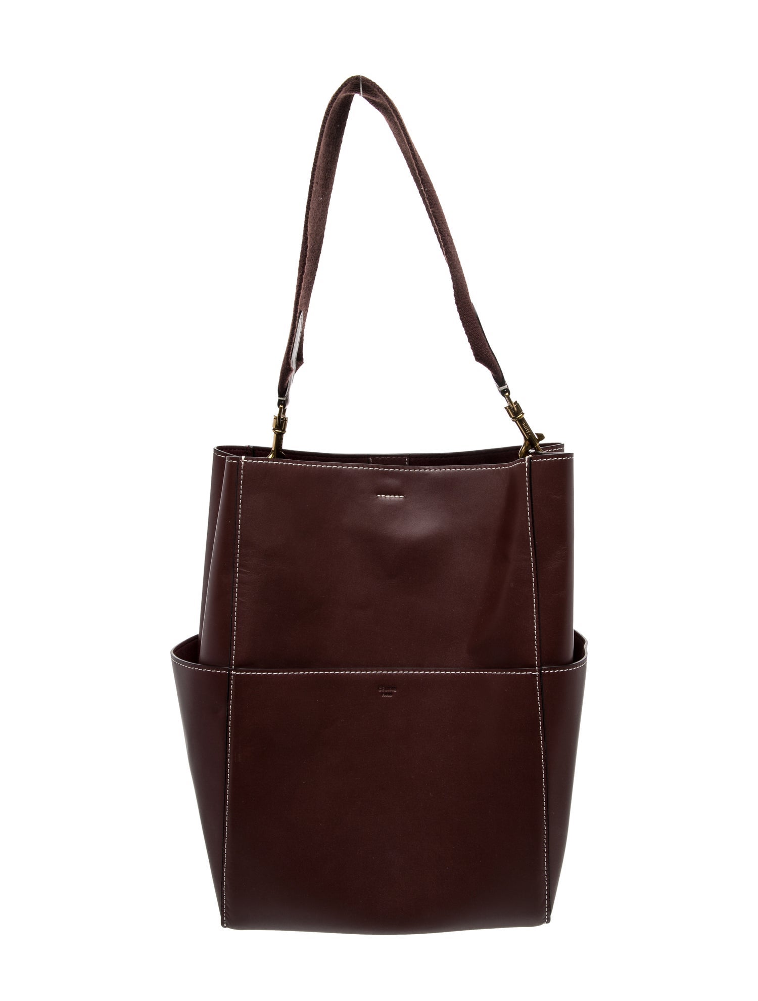 Celine Leather Seau Sangle Medium