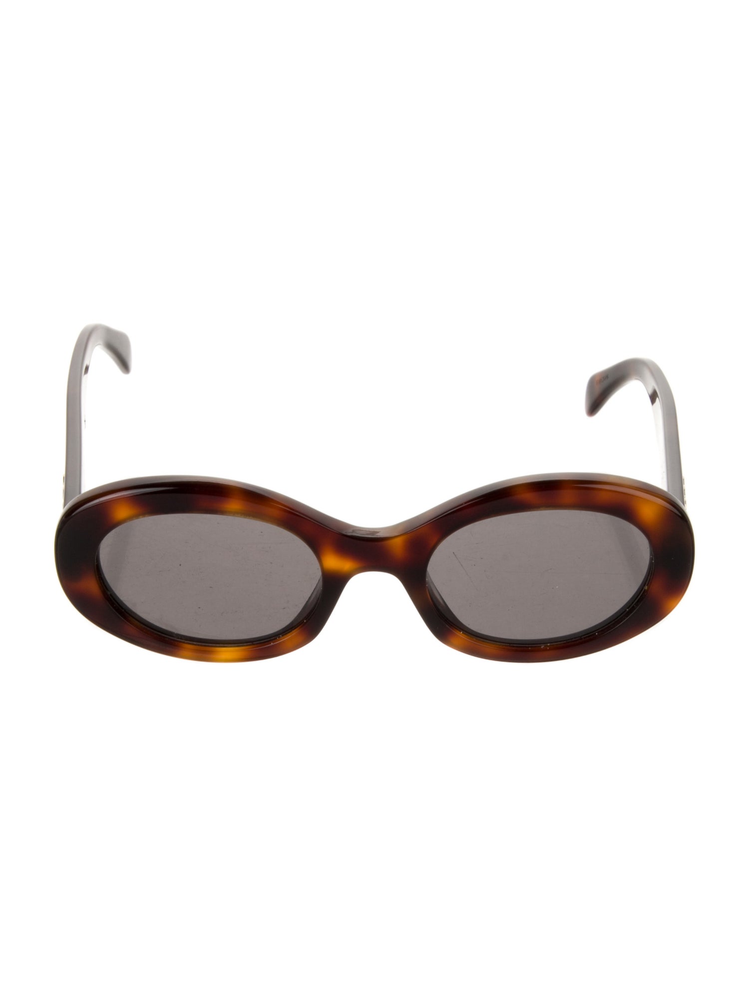 Celine Signature Logo Round Sunglasses