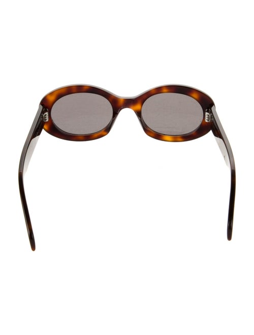 Celine Signature Logo Round Sunglasses