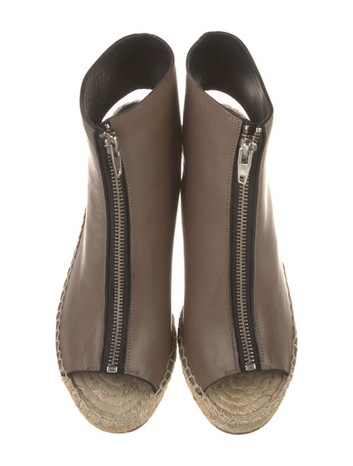 Celine Leather Whipstitch Trim Slingback Pumps