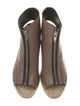 Celine Leather Whipstitch Trim Slingback Pumps