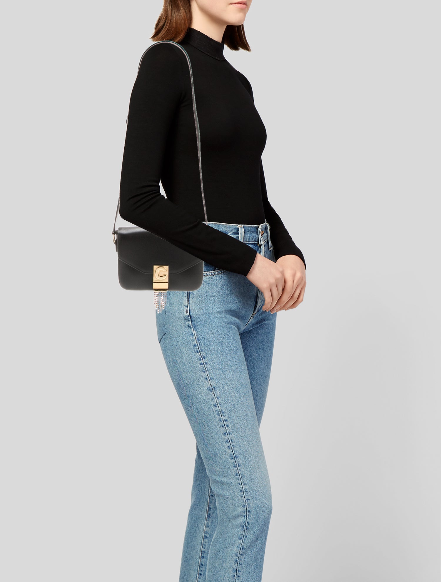 Celine Leather C Bag Small