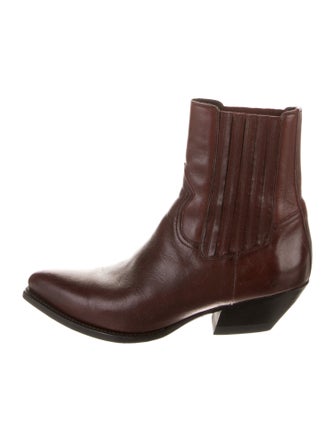 Celine Leather Western Boots