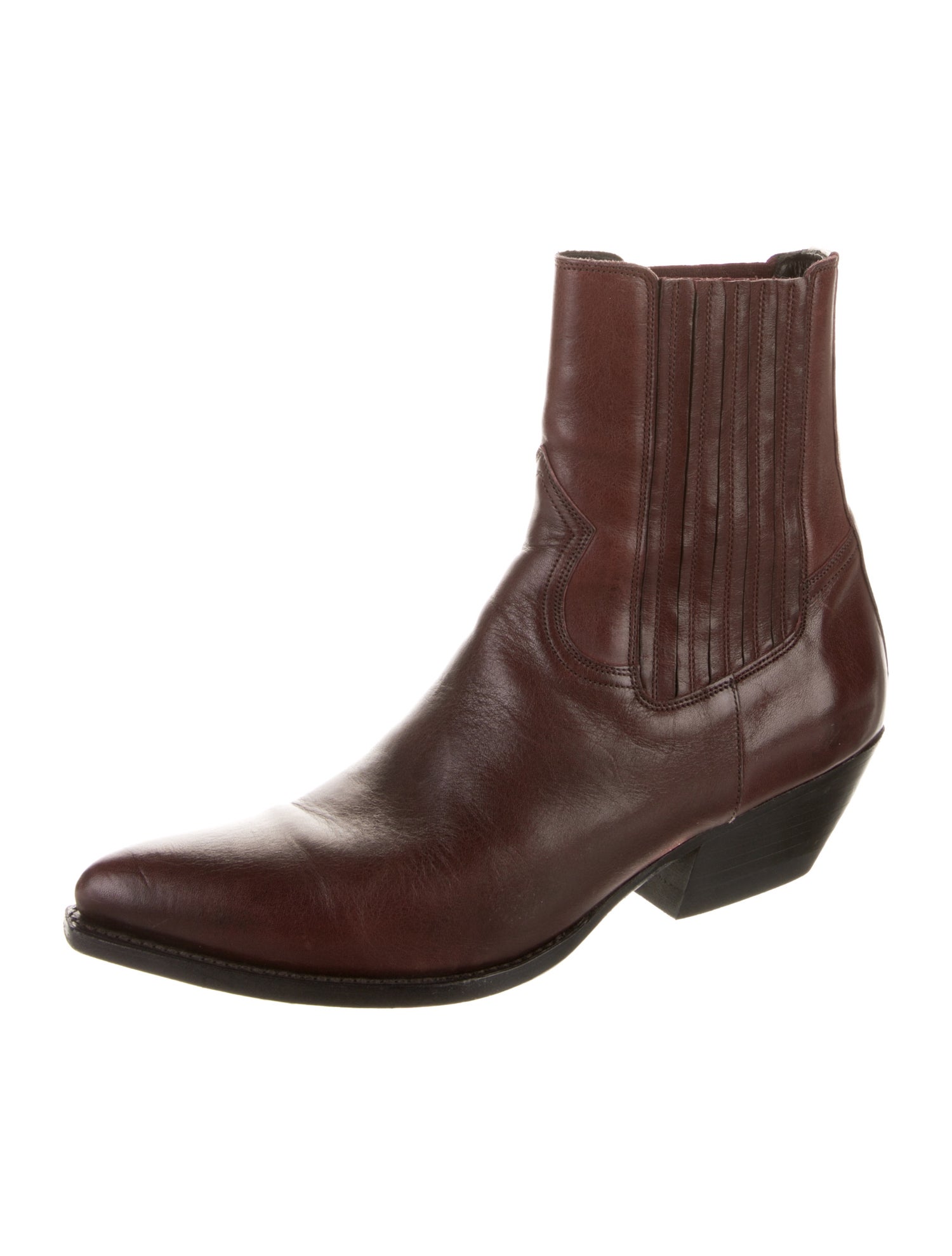 Celine Leather Western Boots