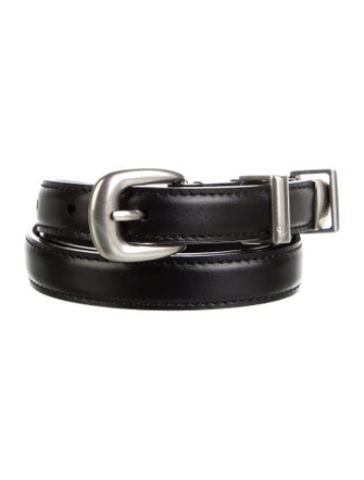 Celine Skinny Leather Belt
