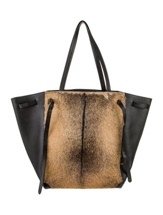 Celine Leather Cabas Phantom w/Belt Medium