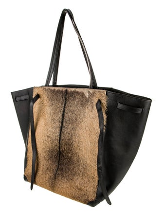 Celine Leather Cabas Phantom w/Belt Medium