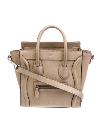 Celine Leather Luggage Nano