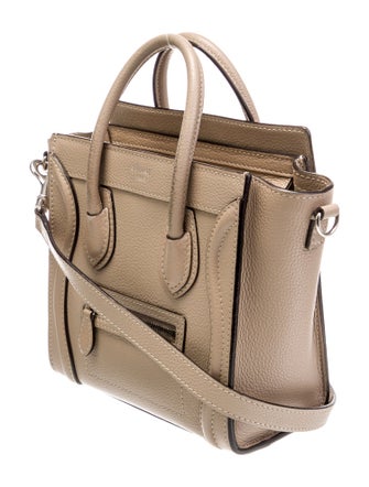 Celine Leather Luggage Nano