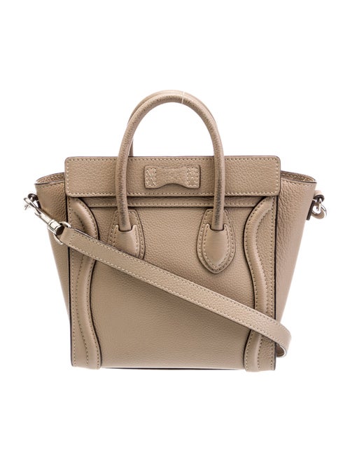 Celine Leather Luggage Nano