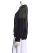Celine Wool Colorblock Pattern Sweater