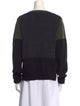 Celine Wool Colorblock Pattern Sweater