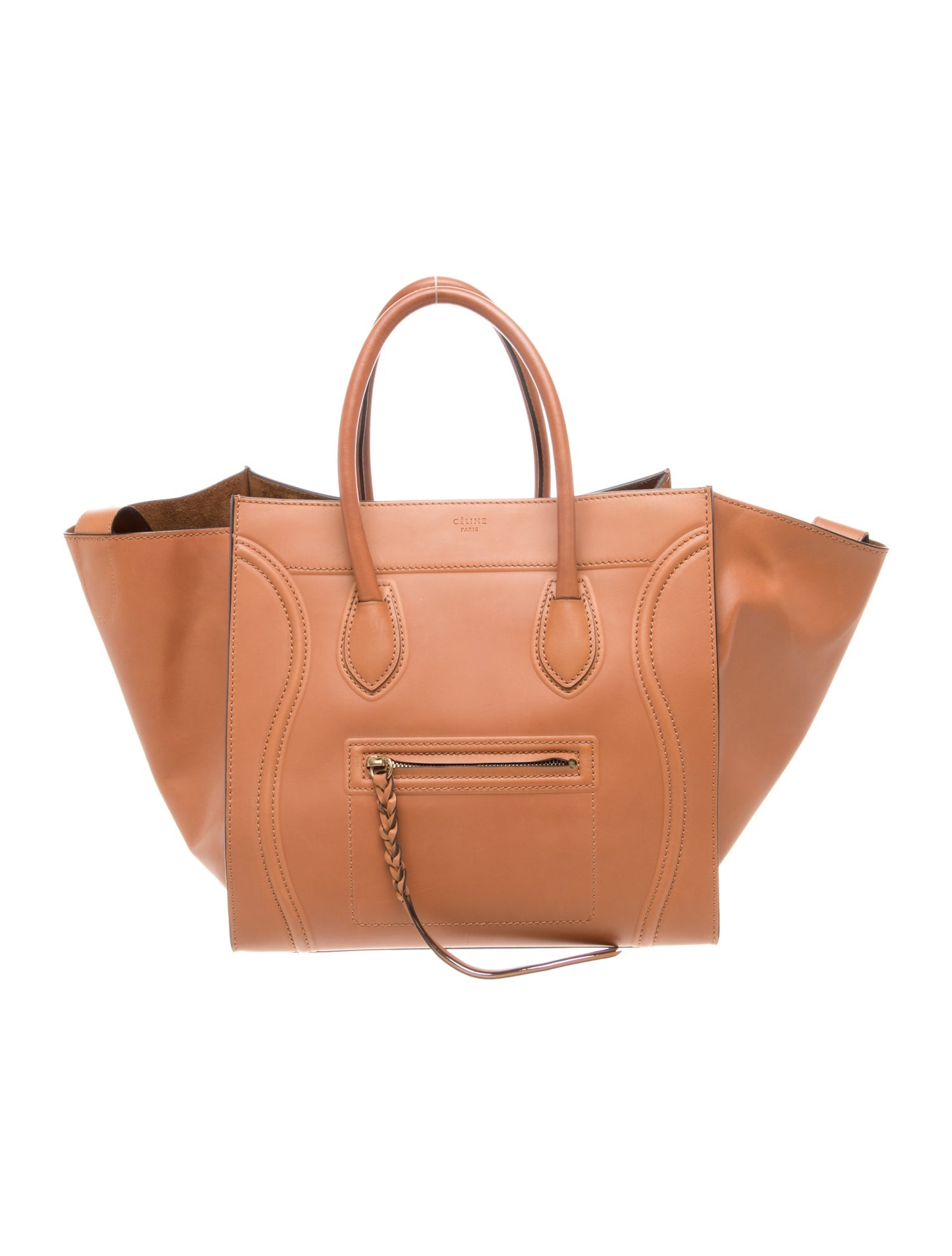 Celine Leather Luggage Phantom Medium