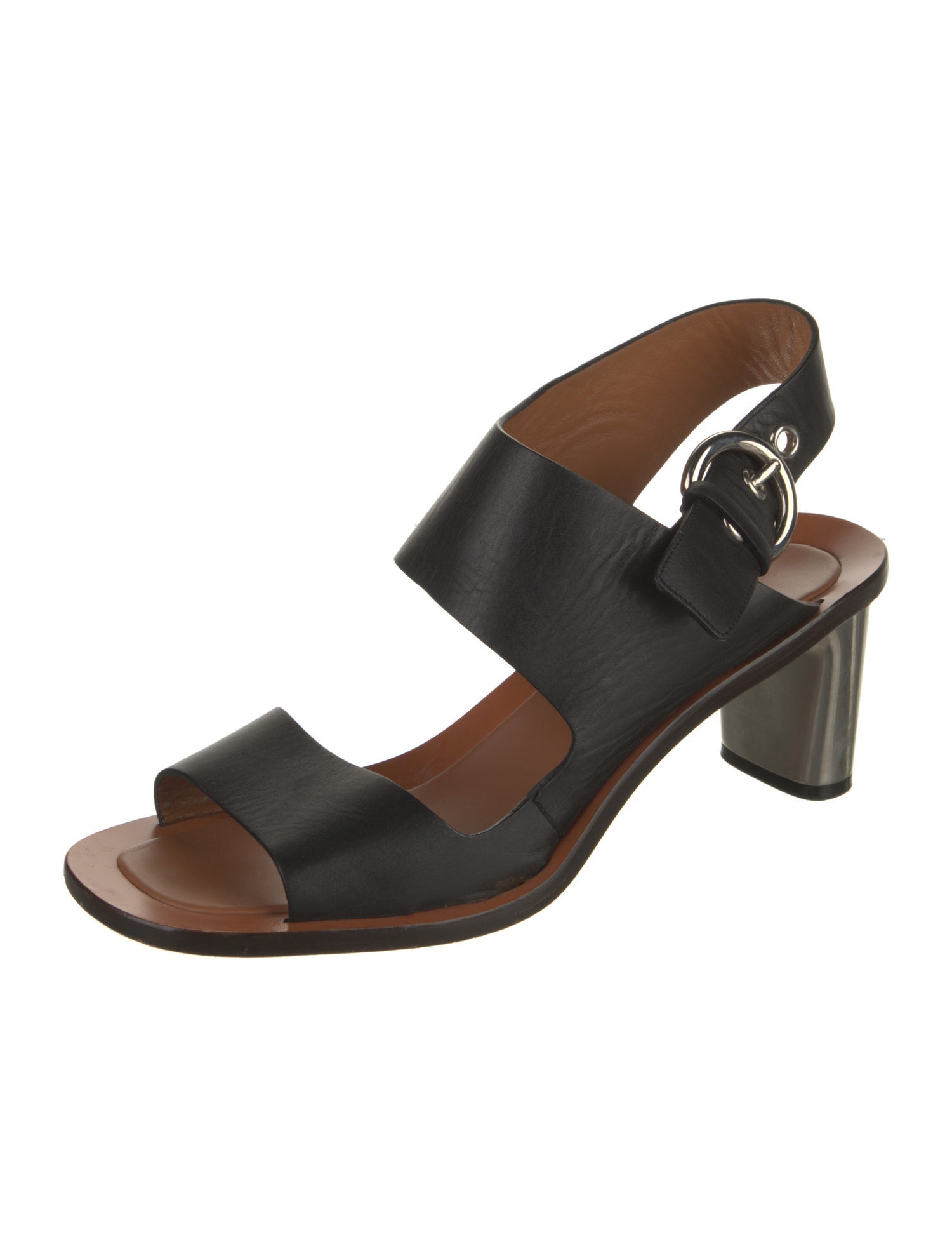 Celine Leather Slingback Sandals
