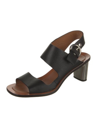 Celine Leather Slingback Sandals