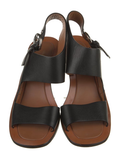 Celine Leather Slingback Sandals