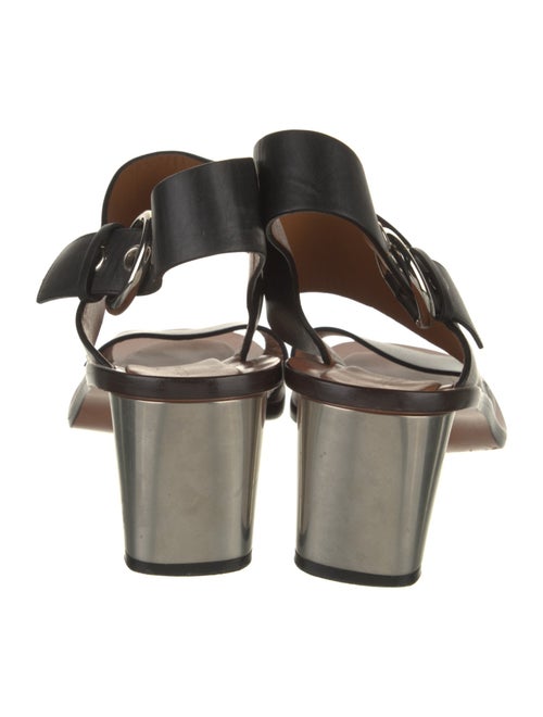 Celine Leather Slingback Sandals