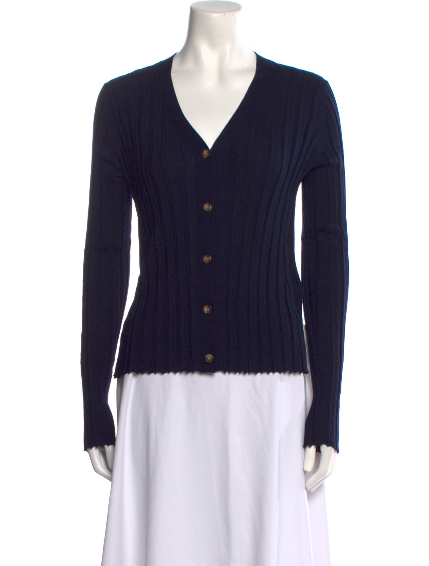 Celine Wool V-Neck Top