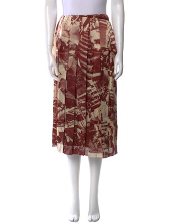 Celine Silk Midi Length Skirt