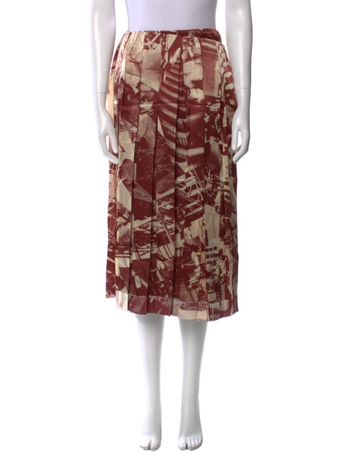 Celine Silk Midi Length Skirt