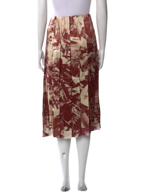 Celine Silk Midi Length Skirt