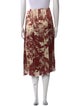 Celine Silk Midi Length Skirt