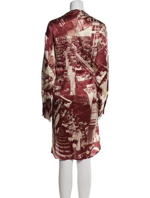 Celine Silk Knee-Length Dress