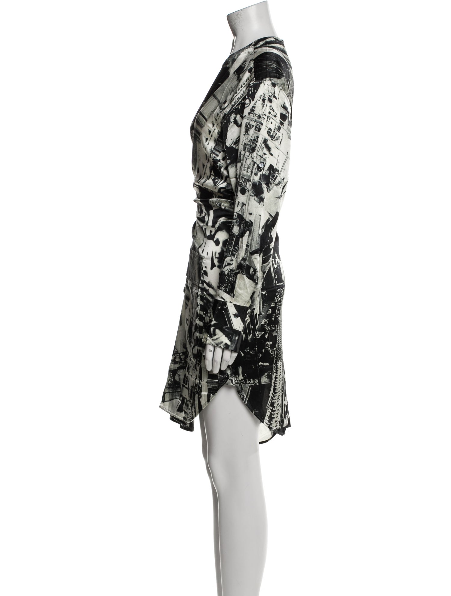 Celine Silk Knee-Length Dress