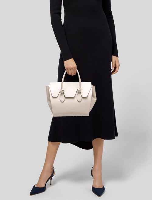 Celine Leather Tie Tote