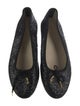 Celine Glitter Bow Accents Ballet Flats