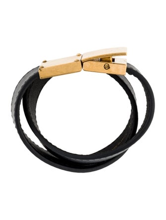 Celine Calfskin Double Strap Bracelet