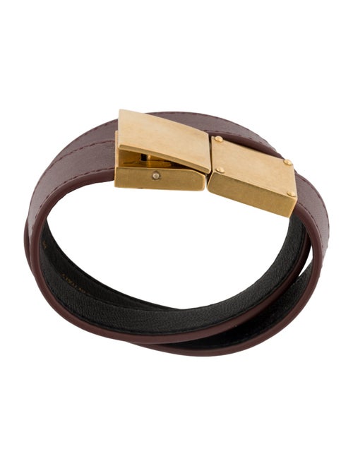 Celine Calfskin Double Strap Bracelet