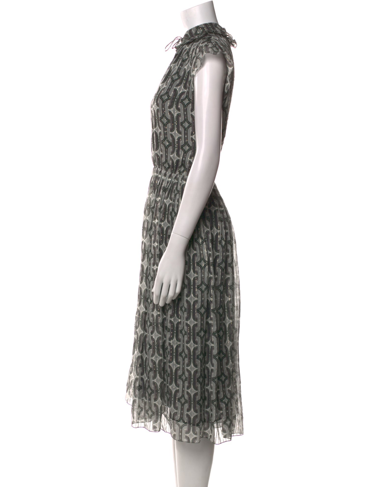 Celine Silk Midi Length Dress