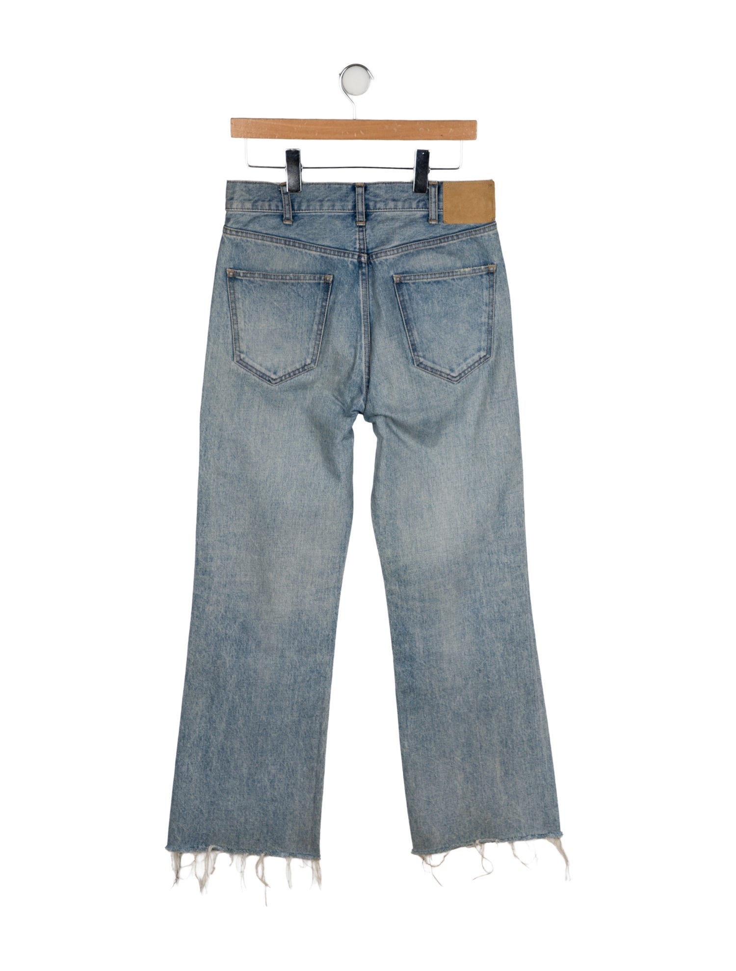 Celine Washed Denim Wide Leg Jeans