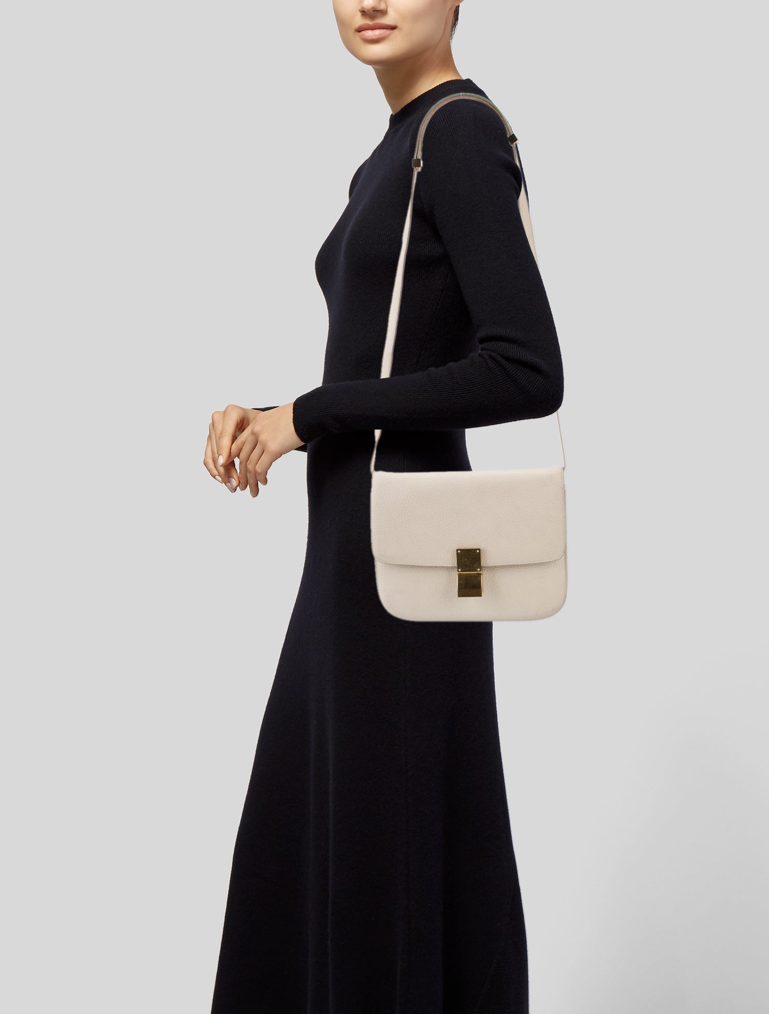 Celine Goat Leather Box on Strap Medium