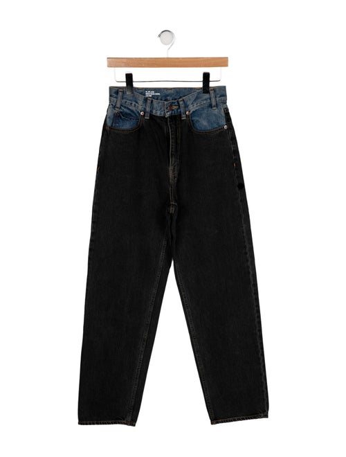 Celine Two-Tone Straight Leg Jeans
